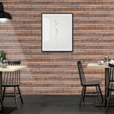 Rustic Brown Oak Wooden Wallpaper for Wall Decoration